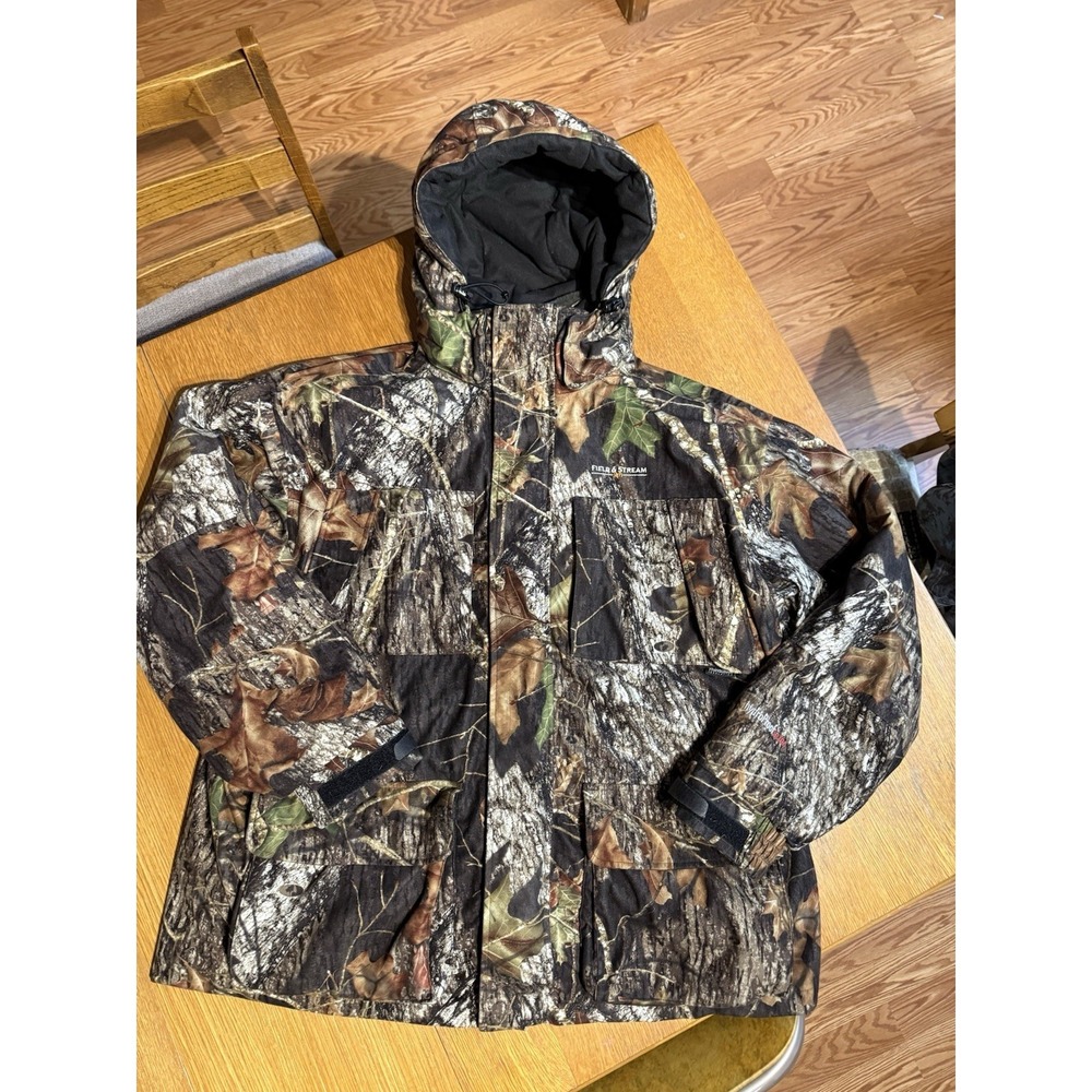 Field & Stream Mens XL 3-in-1 Camo Hunting‎ Jacket Thinsulate Zip-In Liner